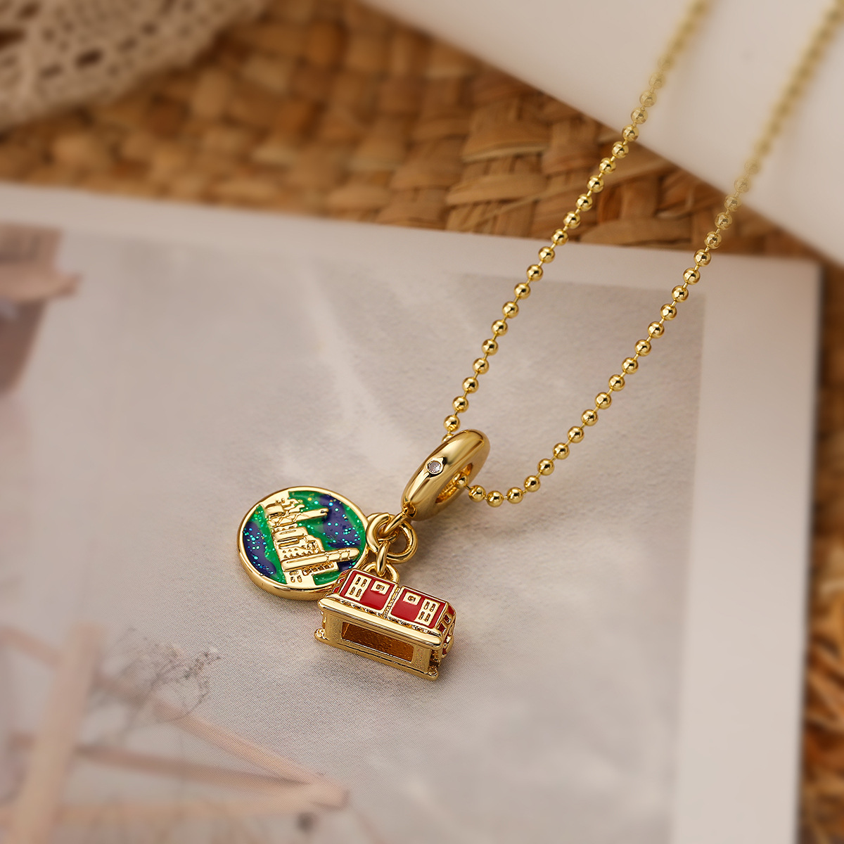 Travel Moments Charm Necklace