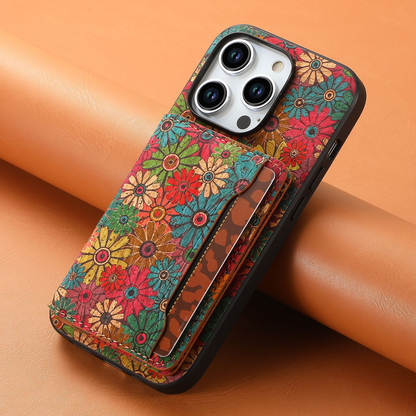 Vintage Bloom iPhone Wallet Case