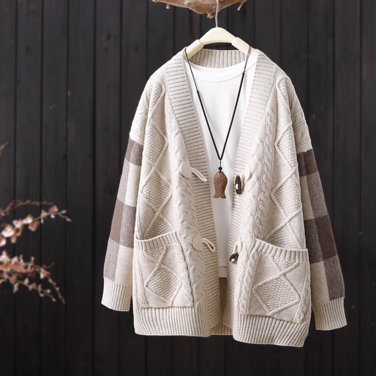 Florence Oversized Heritage Cardigan