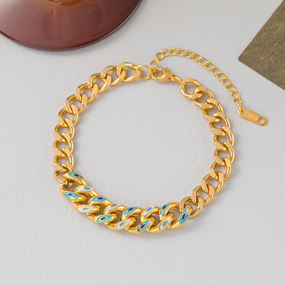 Gold Evil Eye Bracelet