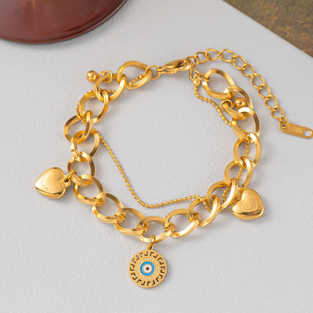 Gold Evil Eye Bracelet