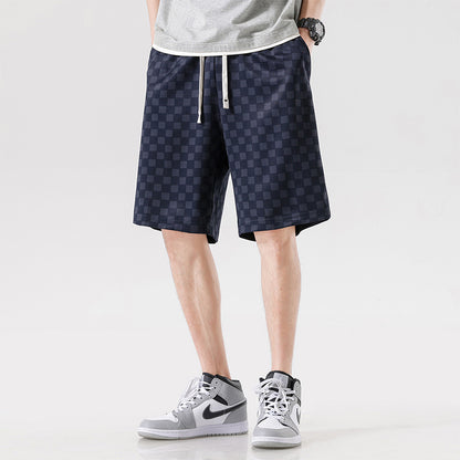 Hype Checkered Corduroy Shorts