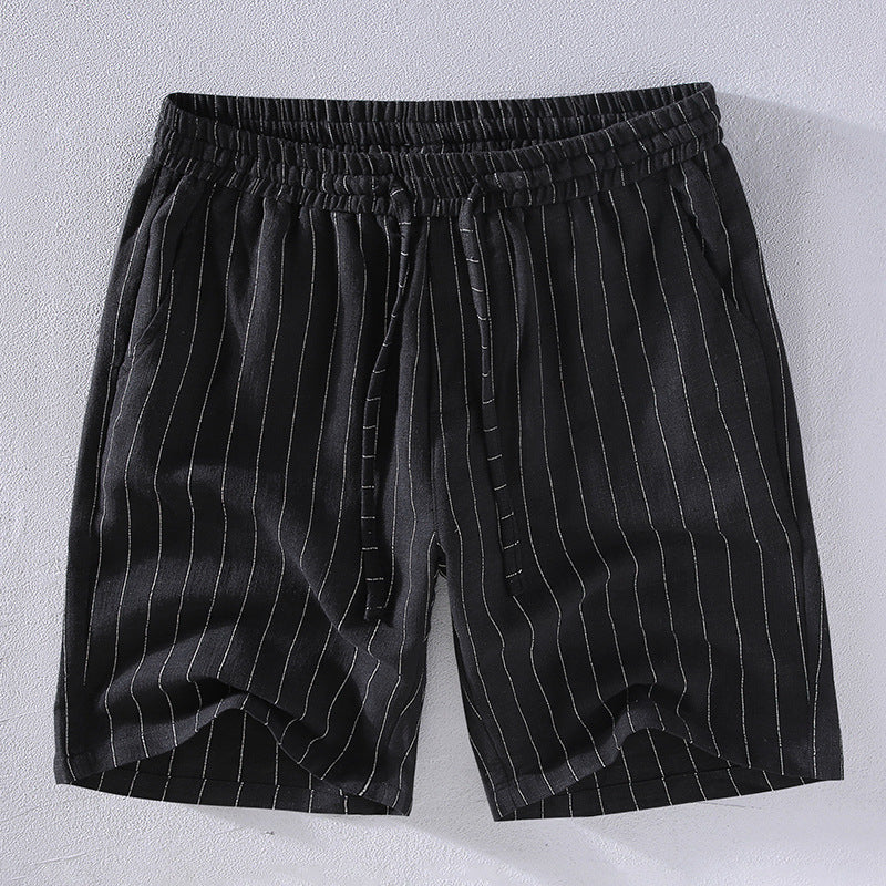 Oxford Linen Pinstripe Shorts