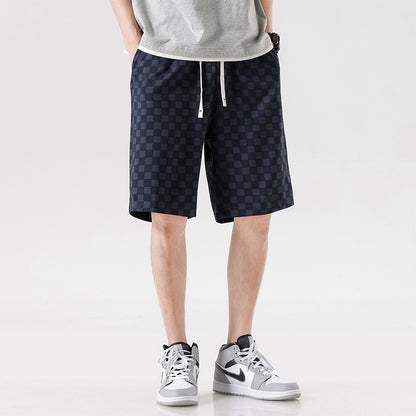 Hype Checkered Corduroy Shorts