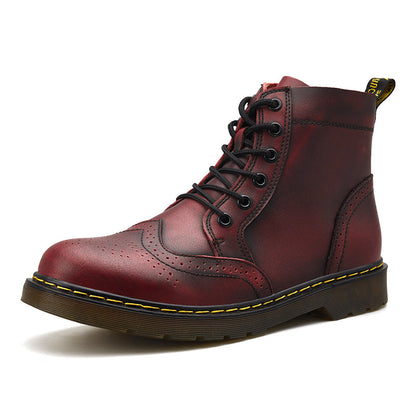 Apollo Leather Brogue Boots