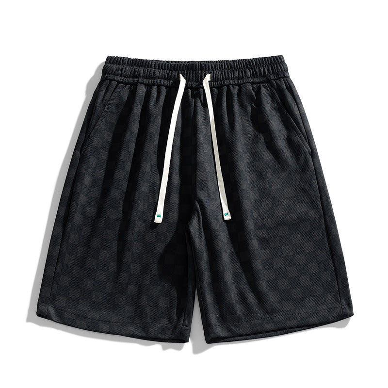 Hype Checkered Corduroy Shorts