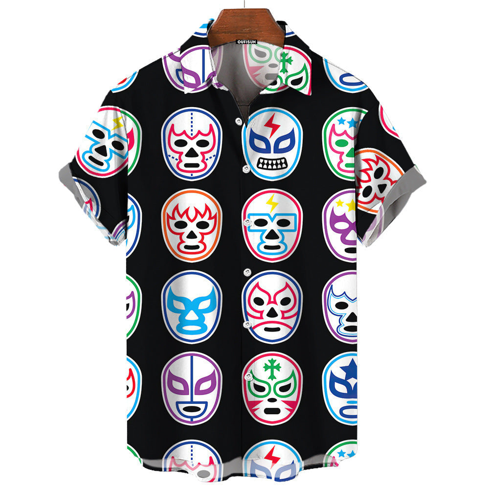 Relaxed Luchador Masks Shirt