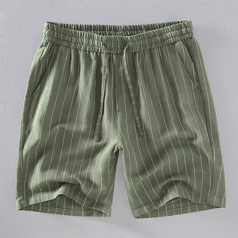 Oxford Linen Pinstripe Shorts