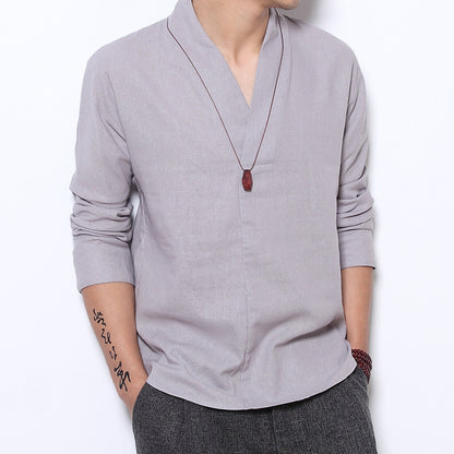 Kaito Band Collar Shirt