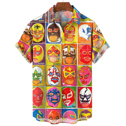 Relaxed Luchador Masks Shirt