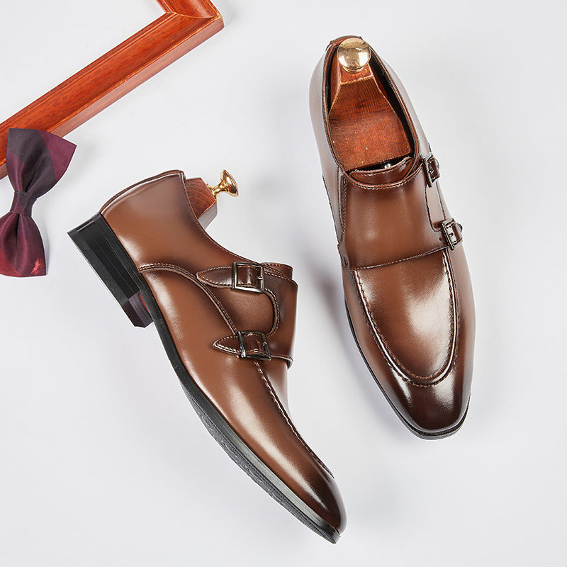 Oxford Double Monk Strap Dress Shoes