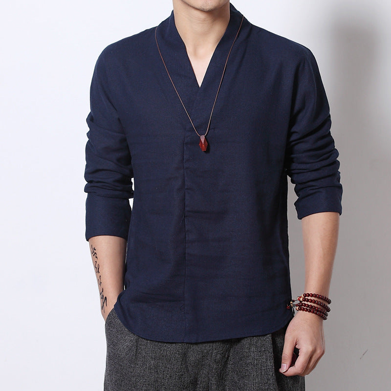 Kaito Band Collar Shirt