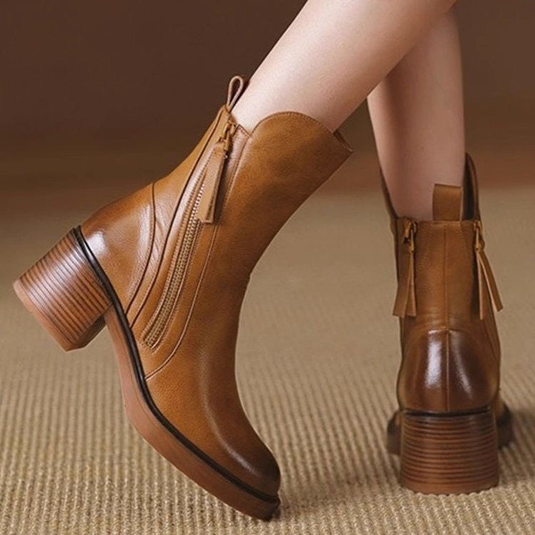 Vittoria Leather Ankle Boots