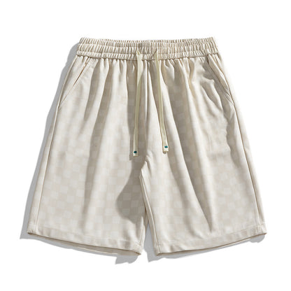 Hype Checkered Corduroy Shorts