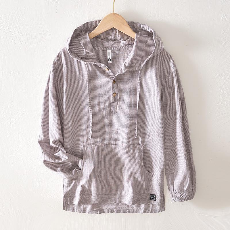 Oxford Premium Linen Hoodie