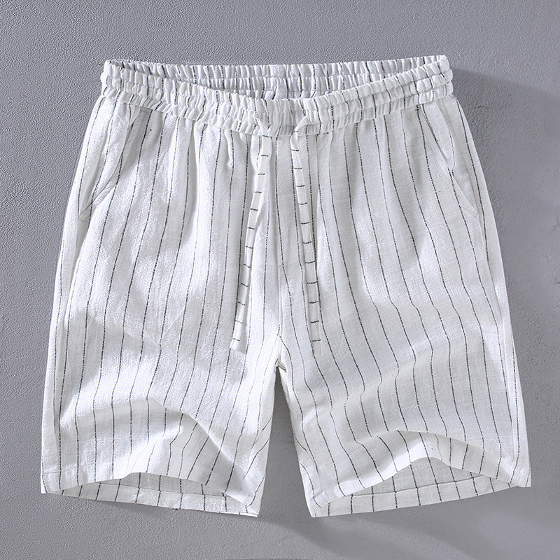 Oxford Linen Pinstripe Shorts