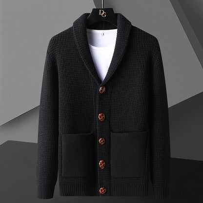 Varsity Wool Cardigan