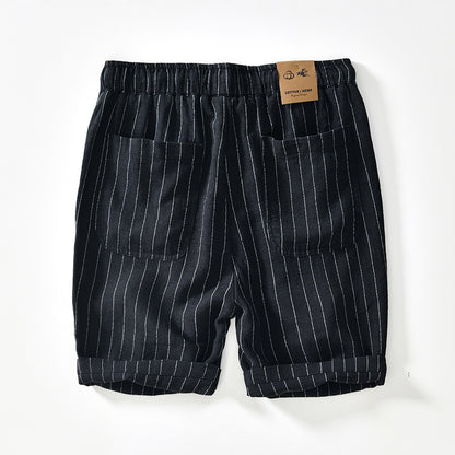 Oxford Linen Pinstripe Shorts