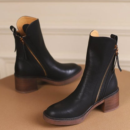 Vittoria Leather Ankle Boots