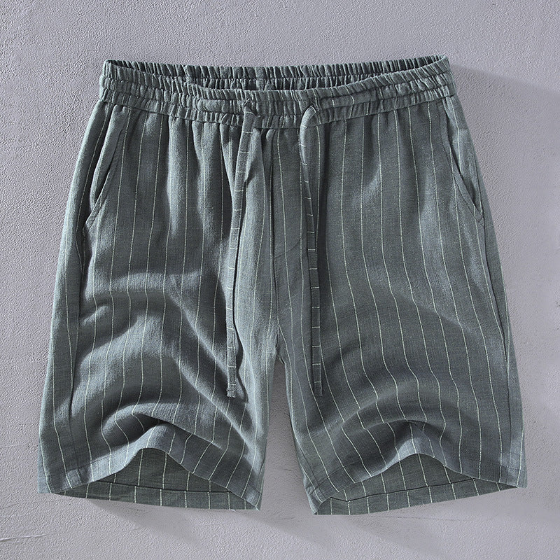 Oxford Linen Pinstripe Shorts