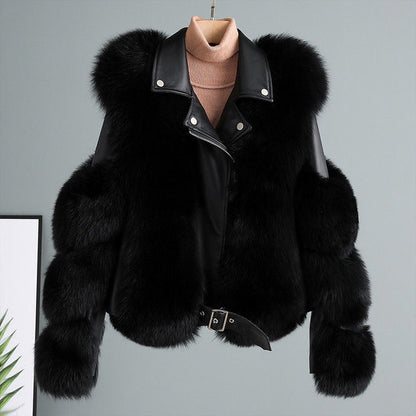 Amara Leather Fur Lined Jacket