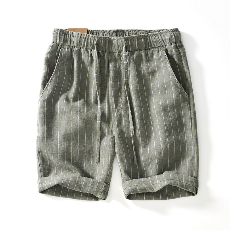 Oxford Linen Pinstripe Shorts