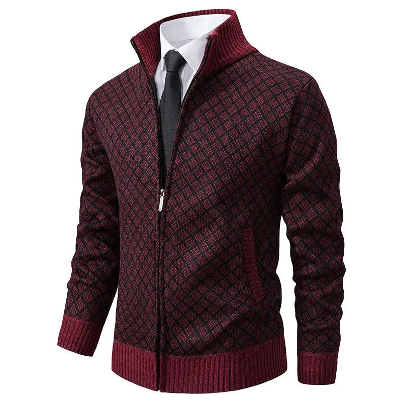 Remy Royal Jacquard Knitted Jacket – Euploria