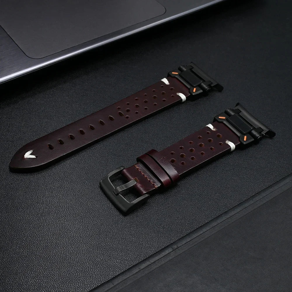 TitaniumTouch Leather Galaxy Watch Ultra Band