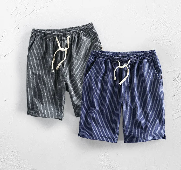 Lusso Linen Pinstripe Shorts