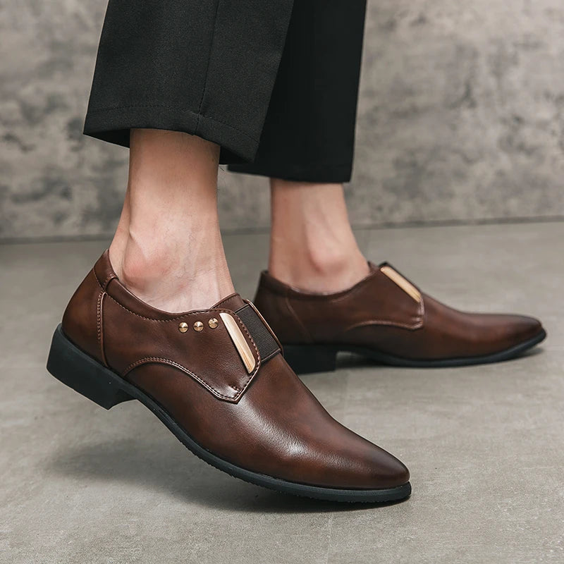 Salvatore Genuine Leather Dress Shoes