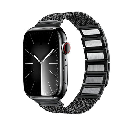 Titanium Braided Stainless Steel Apple Watch Band