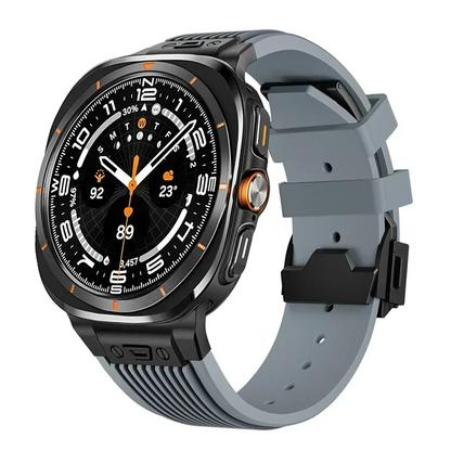 Titanium Streamlined Silicone Galaxy Watch Ultra Band