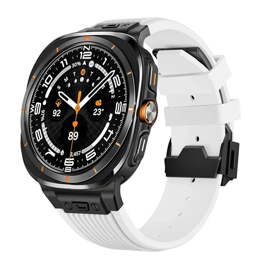 Titanium Streamlined Silicone Galaxy Watch Ultra Band