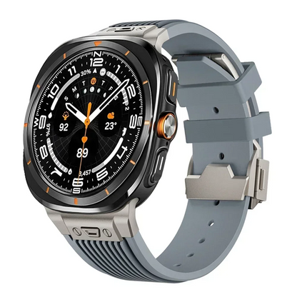 Titanium Streamlined Silicone Galaxy Watch Ultra Band