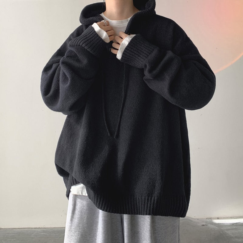 Hype Oversized Knitted Hoodie