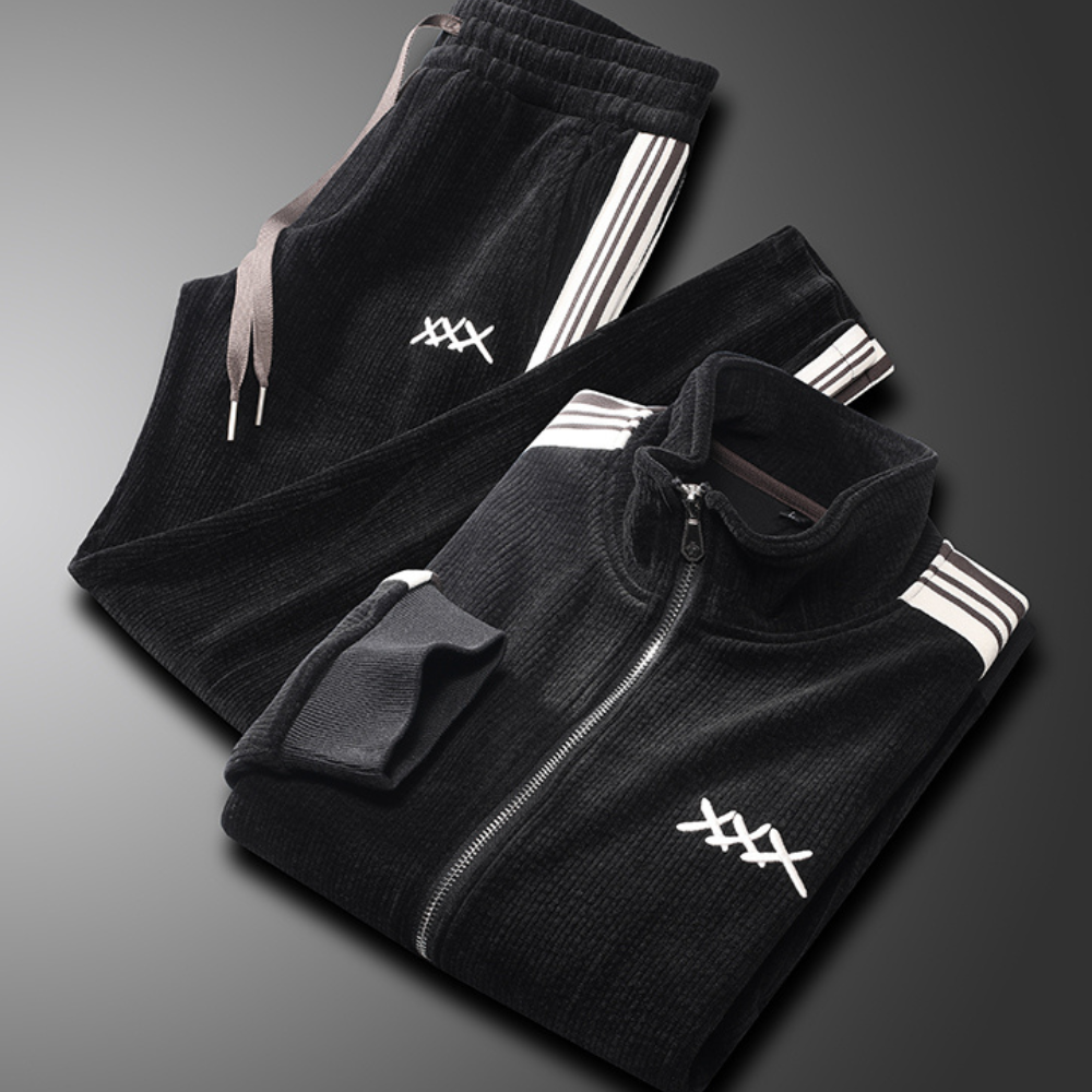 Varsity Corduroy Tracksuit Set