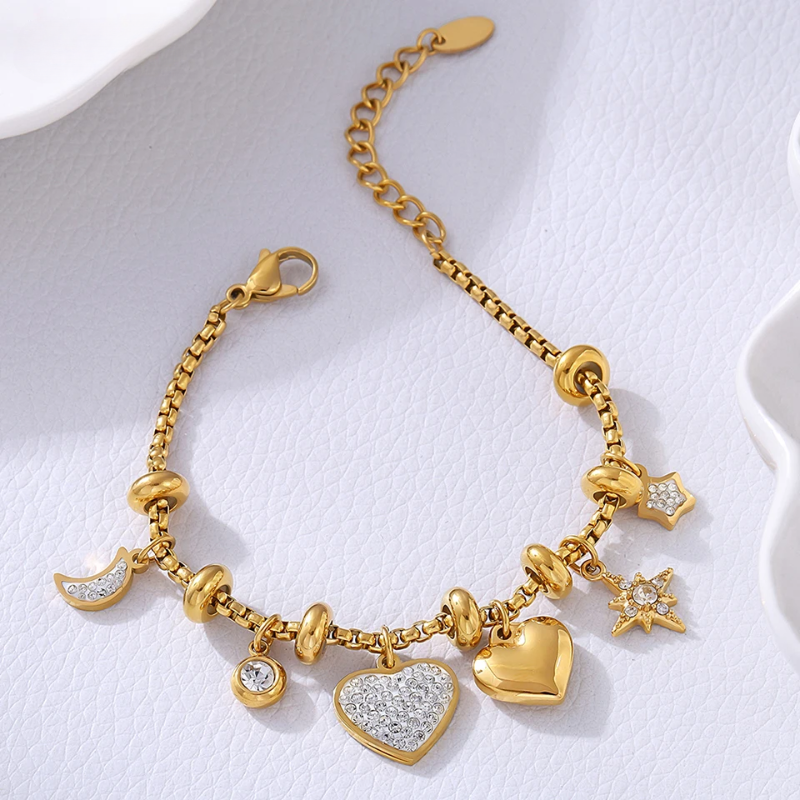 Radiant Love Charm Bracelet