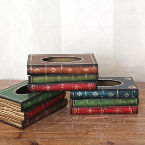 Vintage Book Tissue Holder