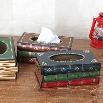 Vintage Book Tissue Holder