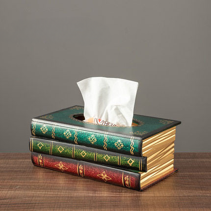 Vintage Book Tissue Holder