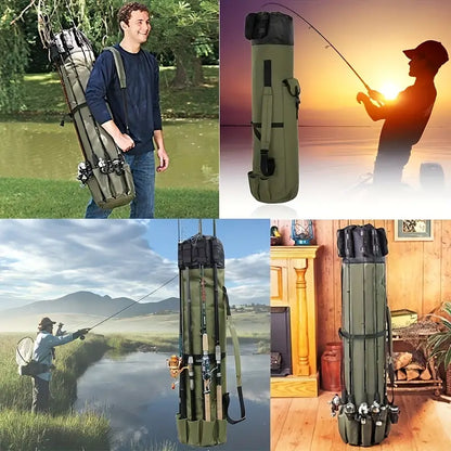 Angler's Arsenal: 5-Rod Fishing Gear Bag