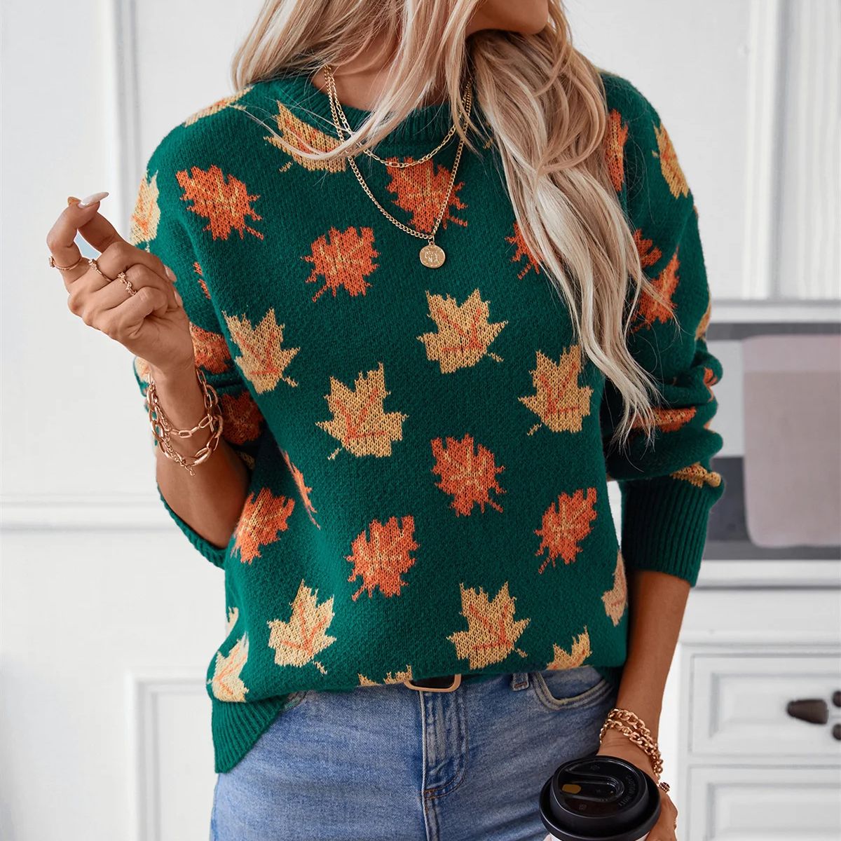 Autumn Leaves Sweater