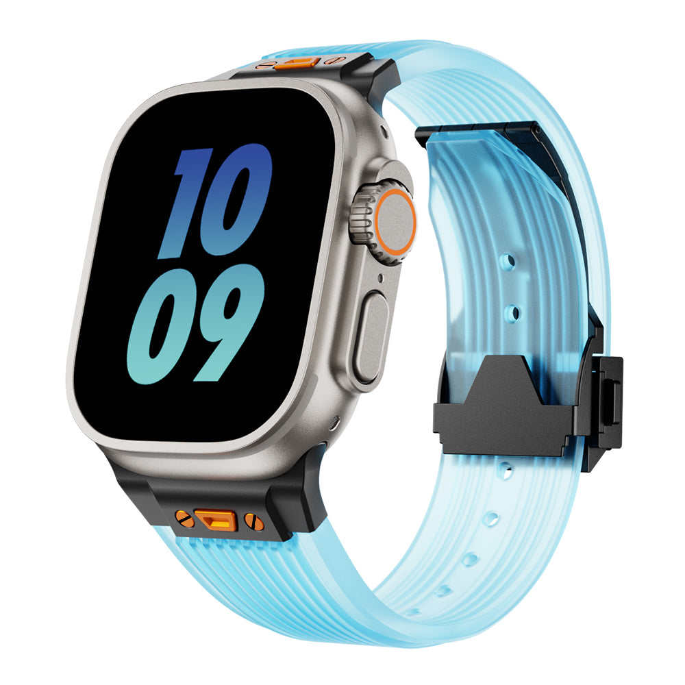 Titanium Translucent Silicone Apple Watch Band