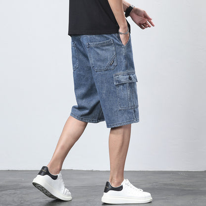 Bermuda Premium Denim Cargo Shorts