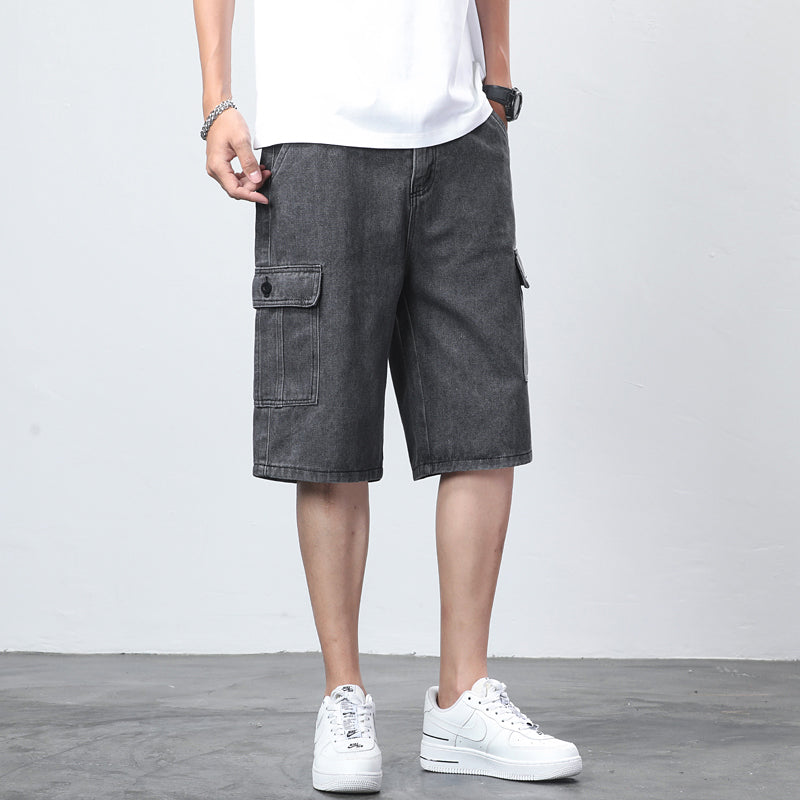 Bermuda Premium Denim Cargo Shorts