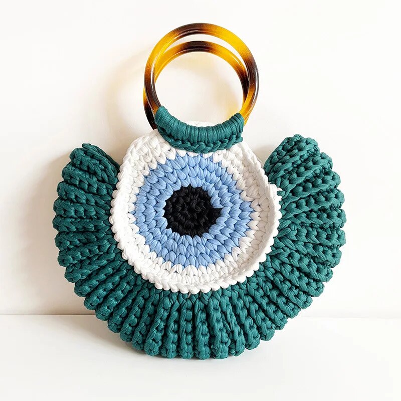 Evil Eye Crotchet Bag