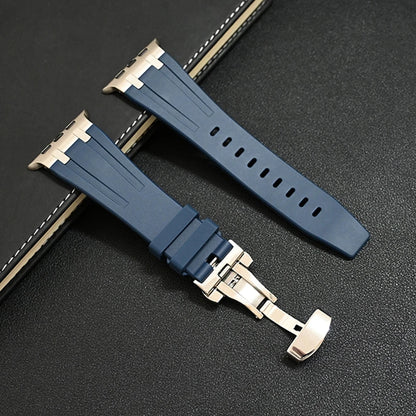 Titanium Silicone Apple Watch Band