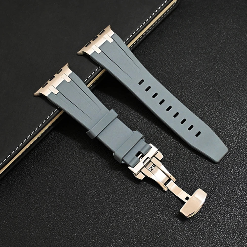 Titanium Silicone Apple Watch Band