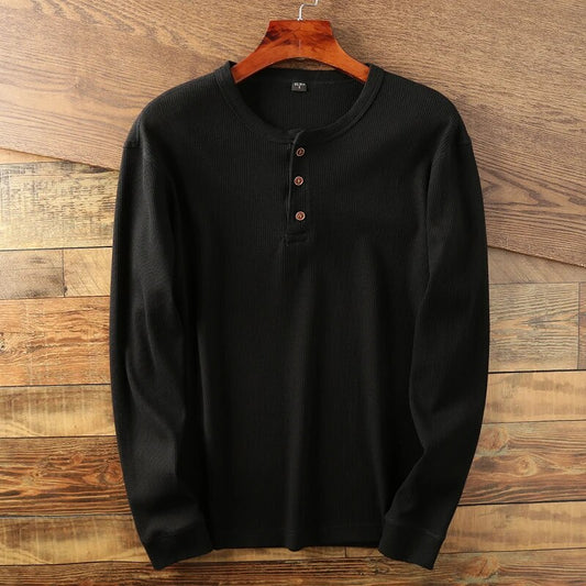 Hype Waffle Knit Henley Shirt