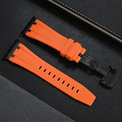 Titanium Silicone Apple Watch Band